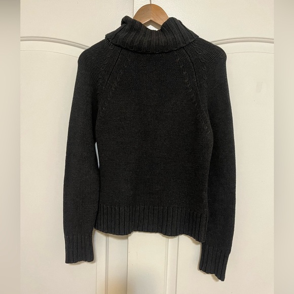 Vintage gap turtleneck cotton sweater in charcoal grey - Picture 3 of 4